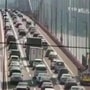 Videos shared on social media platforms show high winds make the bridge sway like ocean waves as several vehicles try to cross it. (Photo courtesy: YouTube/Travel 360)