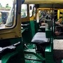 Auto Rickshaws are seen parked during the government-imposed nationwide lockdown as a preventive measure against the coronavirus.