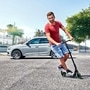 Made of steel and aluminium, the Skoda scooter weighs less than five kilograms but can carry up to 100 kilograms.