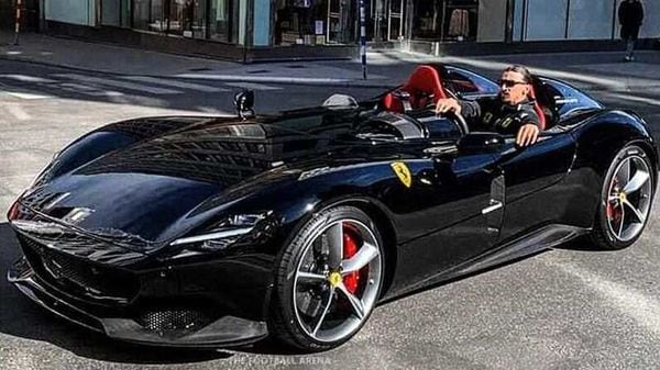 Zlatan Ibrahimovic seen driving his Ferrari Monza SP2 on the streets of Stockholm. (Photo courtesy: Instagram/@only_monza)