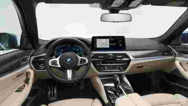The interior of the new 5 Series sedan is also upgraded with two 12.3-inch screens working as the instrument cluster and the centre console, which has grown in dimension. Both come as standard in all variants. The interior of the new 5 Series sedan is also upgraded with two 12.3-inch screens working as the instrument cluster and the centre console, which has grown in dimension. Both come as standard in all variants.