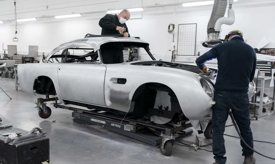Aston Martin Resumes DB5 Production with Goldfinger Continuation Cars. 55 years after the last new DB5 rolled elegantly off the production line.