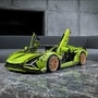 The scale model of the Lego Technic Lamborghini Sian FKP 37 has 3696 pieces.