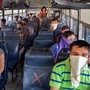 Amritsar: Passengers travel in a bus after the Punjab Government resumed public transport services, during the lockdown nationwide COVID-19  lockdown, in Amritsar, Wednesday, May 20, 2020. (PTI Photo)(PTI20-05-2020_000250B) (PTI)