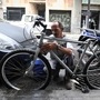 File photo: A man cleans a bicycle in a street in Caracas, Venezuela May 20, 2020.  (REUTERS)