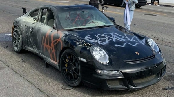 George Floyd Killing Porsche 911 Gt3 Rs Vandalised By Protesters In Us