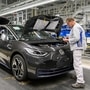 File photo: An employee works at a production line of the electric Volkswagen model ID.3 in Zwickau, Germany. (REUTERS)