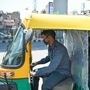 Auto rickshaw seen with a plastic layer divider between passenger and driver side in New Delhi. (Representational file photo) (ANI)