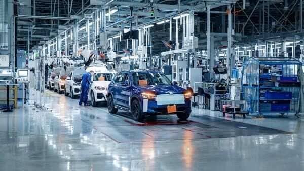 Pre-production models of the iX3 electric SUV were tested and rolled out of BMW's factory in China recently.
