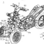 Yamaha three-wheeled motorcycle 