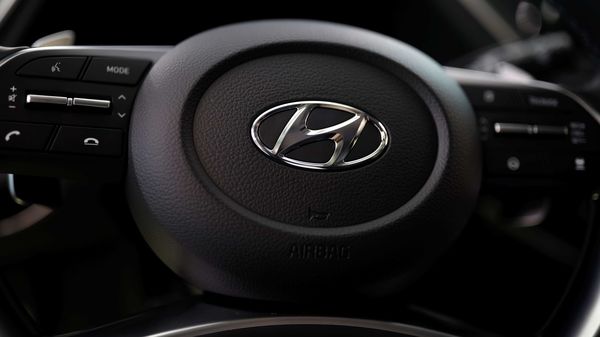 File Photo: The logo of Hyundai Motors is seen on a steering wheel of a all-new Sonata sedan. (Image used for representational purpose)