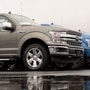 2020 Ford Motor Co. F-150 trucks sit on display at a car dealership in Illinois, US. (Bloomberg)