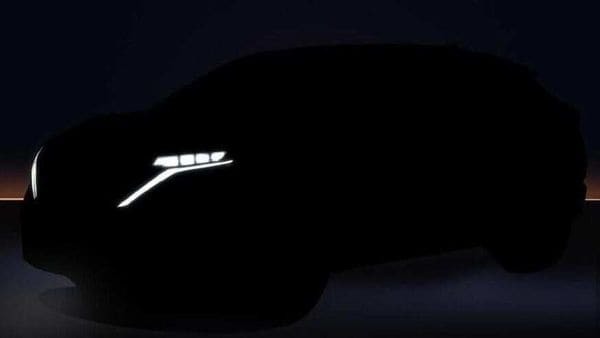The teaser image of the Nissan Ariya electric SUV ahead of launch in July.
