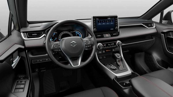 The Suzuki Across SUV boasts of a different steering wheel and instrument panel.