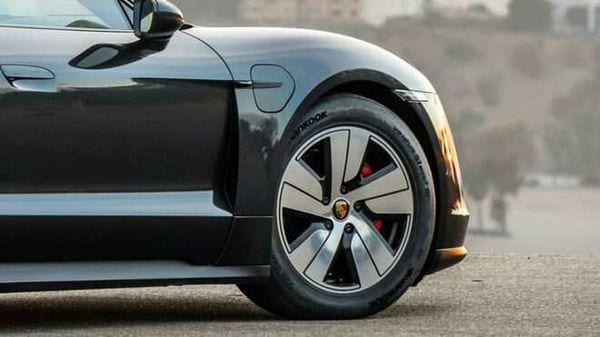 Porsche Taycan electric SUVs will wear these specially developed tyres by Hankook.