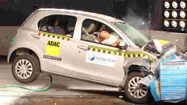 Toyota Etios hatchback is rated as number 8 on the list of safest Indian cars by Global NCAP. Toyota Etios hatchback is rated as number 8 on the list of safest Indian cars by Global NCAP.