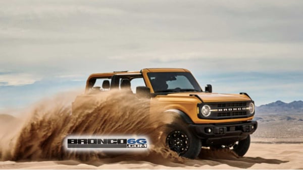 Image Of 21 Ford Bronco Suv Jeep Wrangler S Rival In Us Leaked Before Launch