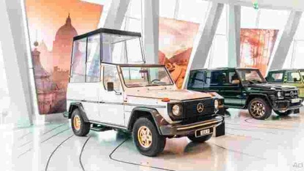 On the occasion of the G-Class’ 40th anniversary, the original Popemobile has been displayed at the Mercedes-Benz Museum in Stuttgart, Germany.