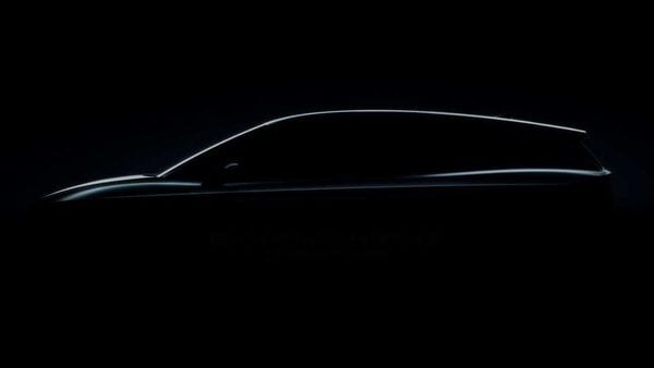 Skoda shared this silhouette image of the upcoming all-electric SUV Enyaq iV.