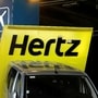 File Photo: Logos of car rental company Hertz are seen outside Paris Charles de Gaulle airport in Roissy-en-France. (REUTERS)