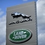 File photo: A logo is pictured outside a Jaguar Land Rover new car show room in Tonbridge, south east England.