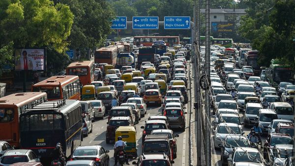 Traffic Jam at the ITO junction in New Delhi on Monday. (File photo) (MINT_PRINT)