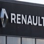 The logos of car manufacturers Nissan and Renault are pictured at a dealership. (File photo) (REUTERS)