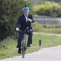 UK Prime Minister Boris Johnson seen riding a Viking Pro bike. (Photo courtesy: Twitter/@BorisJohnson)