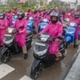 This all-female scooter-borne patrolling unit was launched with an aim to provide safety to women in Noida and Greater Noida. (PTI)
