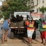 Men push a truck that run out of fuel as Venezuelans are struggling to cope with chronic fuel shortage, in Maracaibo, Venezuela. (REUTERS)