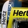 File Photo: Logos of car rental company Hertz are seen outside Paris Charles de Gaulle airport in Roissy-en-France. (REUTERS)