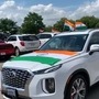 Tiranga Car Rally started from Radio India (York Business Center) Surrey to Vancouver. Image Credits: Twitter/ India in Canada @HCI_Ottawa