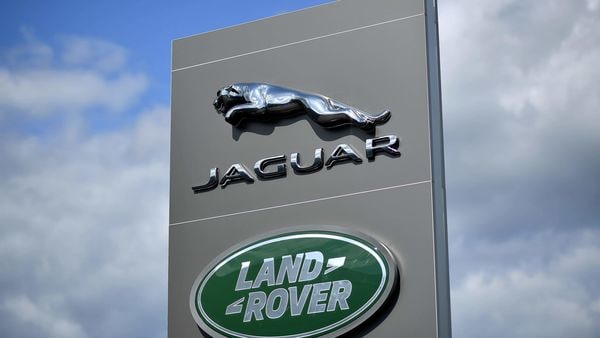 File photo: A logo is pictured outside a Jaguar Land Rover new car show room in Tonbridge, south east England. (AFP)