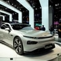XPeng's electric vehicle (EV) P7 is unveiled during the media day for the Shanghai auto show. (File photo) (REUTERS)
