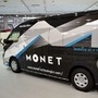 A converted Hiace van is displayed by Monet, a mobility joint venture from SoftBank Corp and Toyota Motor Corp, in Tokyo, Japan. (REUTERS)