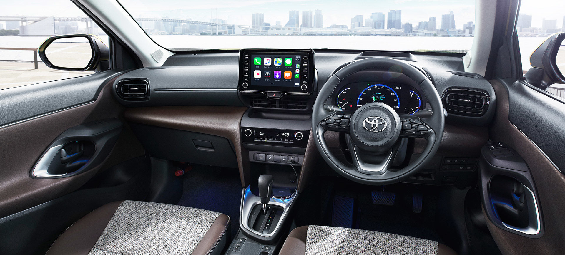 The Yaris Cross SUV cabin space has a sophisticated and comfortable feel.