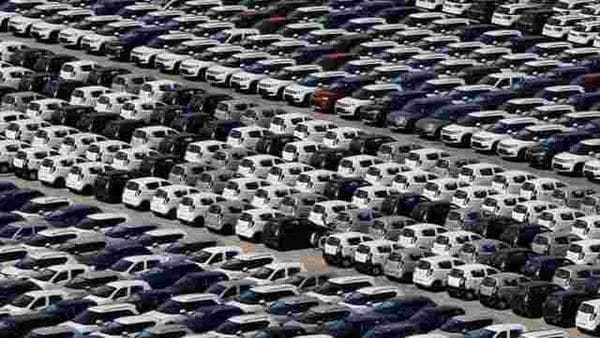 FILE PHOTO: Cars are seen parked at Maruti Suzuki's plant at Manesar, (REUTERS)