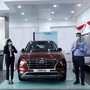 A Hyundai showroom with the new Creta on display. (File photo)