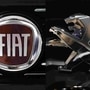 File photo of logos of Fiat (L) and Peugeot (AFP)