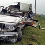An ambulance after a road accident in Bihar. (File photo)