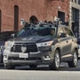 A vehicle belonging to California-based self-driving startup Zoox seen driving along a street. (ZOOX via REUTERS)