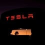 FILE PHOTO: A Tesla supercharger is shown at a charging station in Santa Clarita, California, U.S. October 2, 2019. REUTERS/Mike Blake (REUTERS)