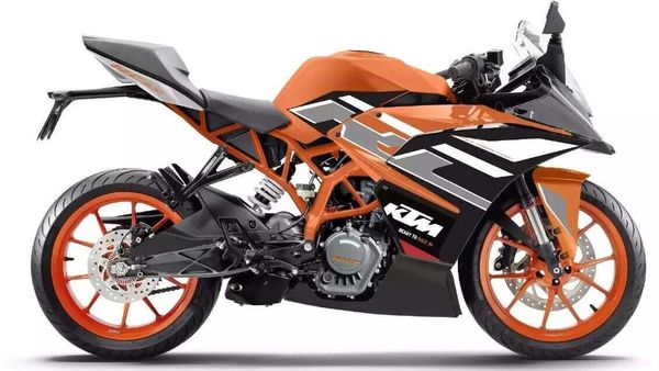 KTM RC 200 in new Electric Orange paint theme. 