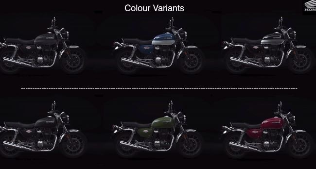 Color options on the Honda HNess 350