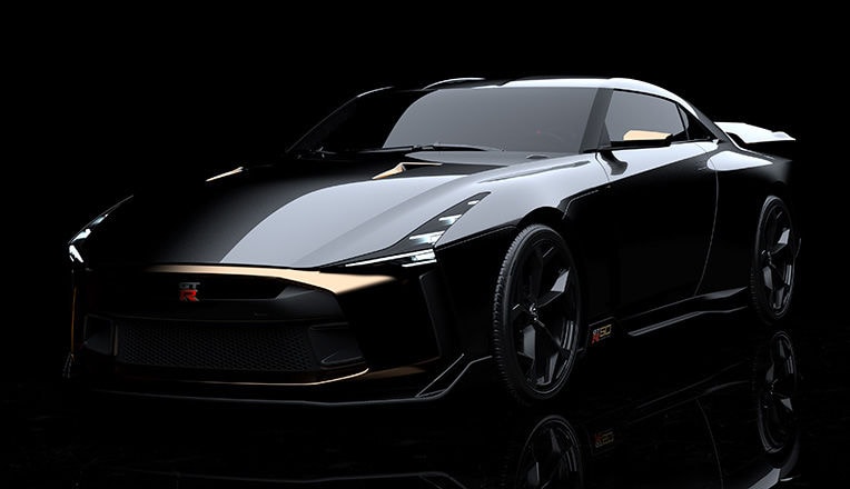The Nissan GT-R50 by Italdesign re-interprets GT-R NISMO model with a European-style sensibility – combining brute force with Italian craftsmanship and tailoring.