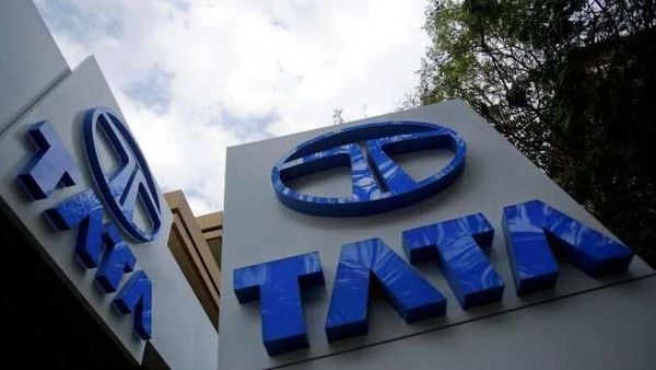 File photo: Tata Motors logos are seen at their showroom in Mumbai. (REUTERS)