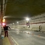 Labourers work inside the newly constructed Atal Tunnel on the Leh-Manali highway. (REUTERS)