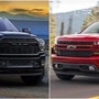 Fiat Ram (L) and Chevrolet Silverado