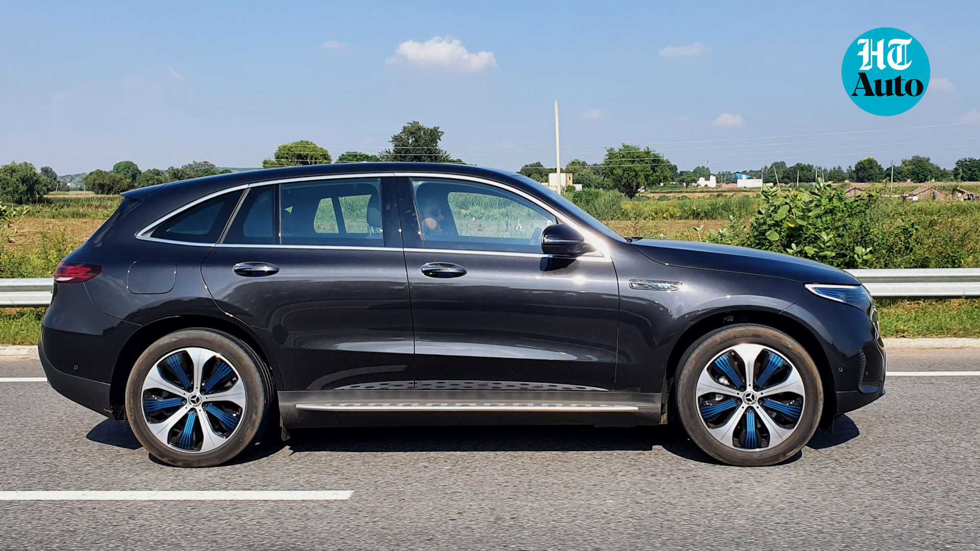 EQC has a range of around 350 kilometres on a single charge. (Photo - Sabyasachi Dasgupta)