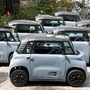 FILE PHOTO: PSA's Citroen new electric city cars AMI are seen during a media presentation in Paris, France, August 25, 2020.  REUTERS/Charles Platiau/File Photo (REUTERS)